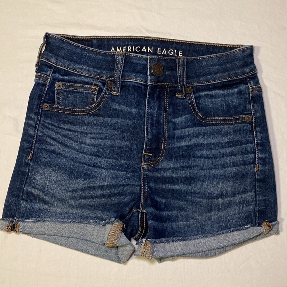 American Eagle Outfitters HiRise Shorties Next Level Stretch Size 0 Regular NWOT